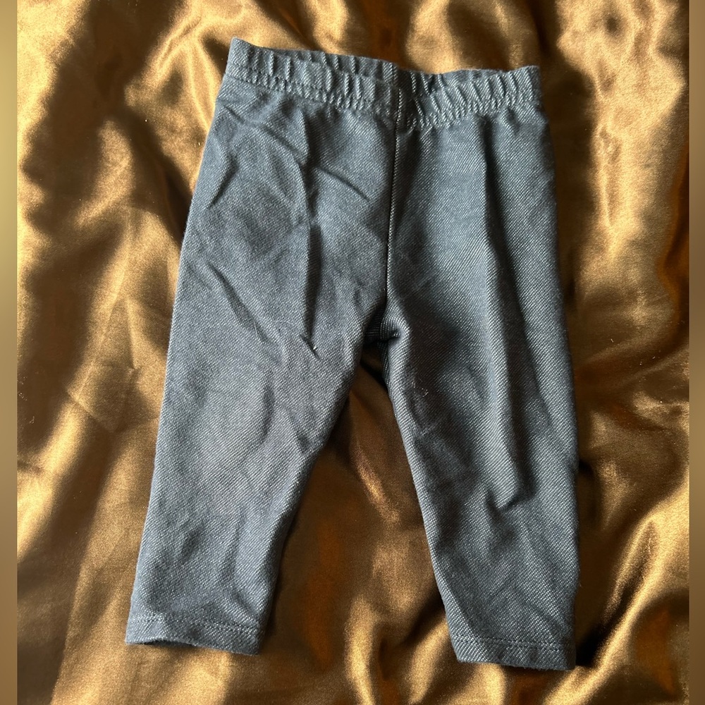 Girls 3/6 months leggings blue
